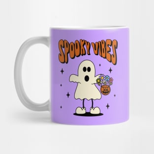 Spooky vibes ghost tshirt design Mug